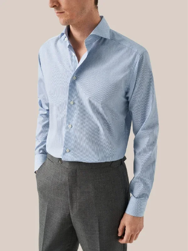 CONTEMPORARY STRIPED TWILL SHIRT Bl?