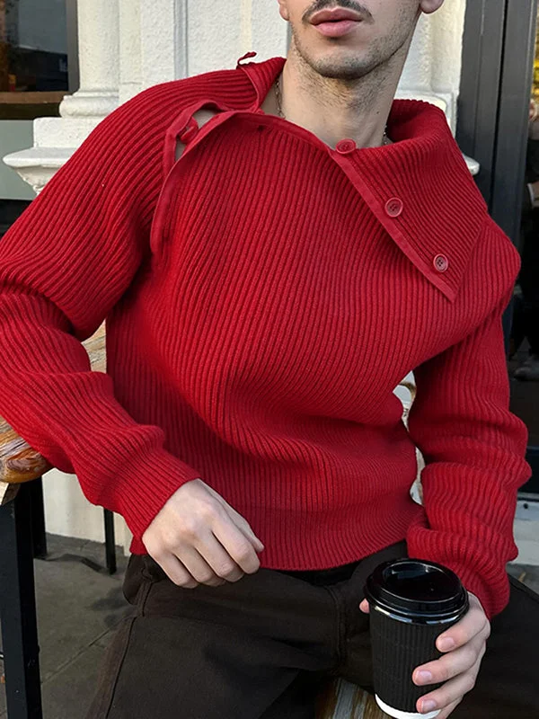 mens-solid-button-design-knit-pullover-sweater-skuk42901