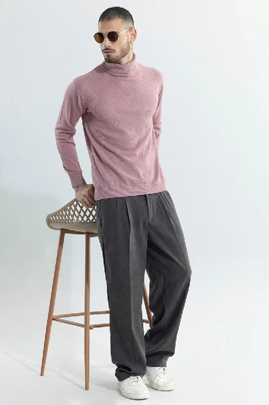 rhomboid-pink-turtle-neck-sweater