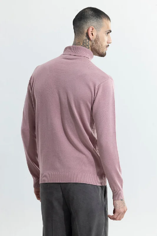 rhomboid-pink-turtle-neck-sweater