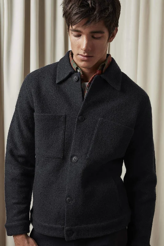 Alvin 6400 Boiled Wool Jacket (Black)