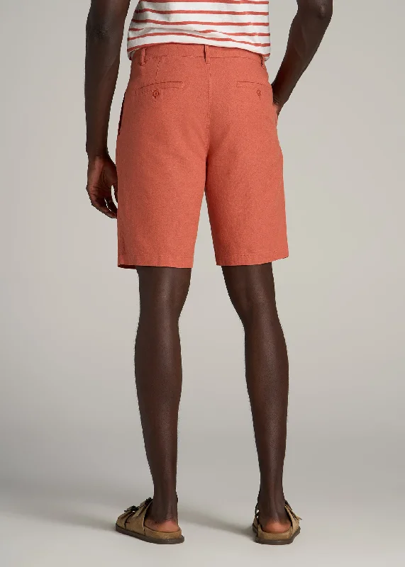 mens-linen-shorts-in-burnt-orange