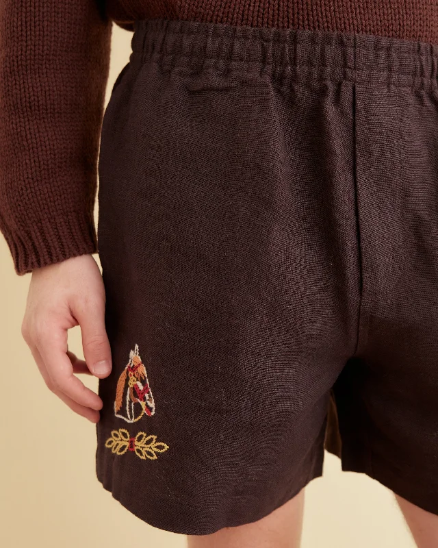 show-pony-shorts-brown-multi
