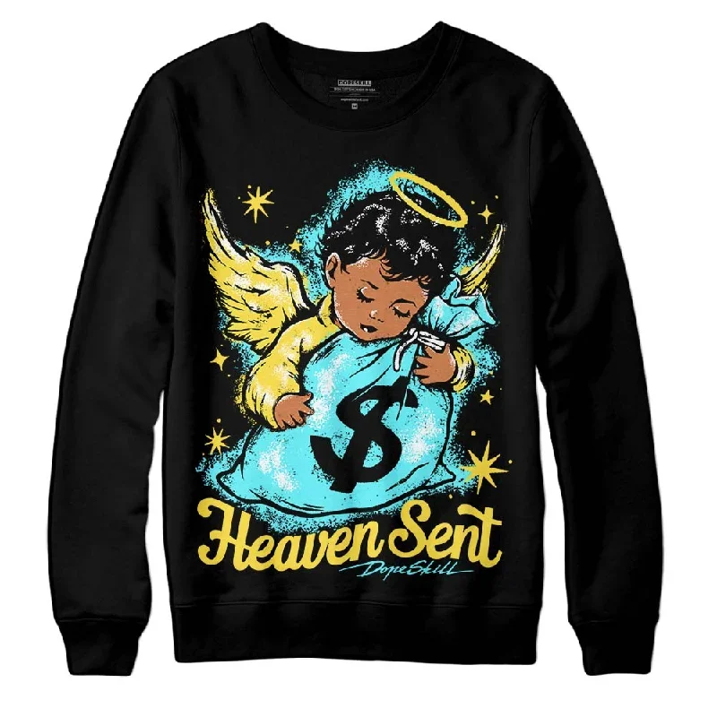 Aqua 5s DopeSkill Sweatshirt Heaven Sent Graphic