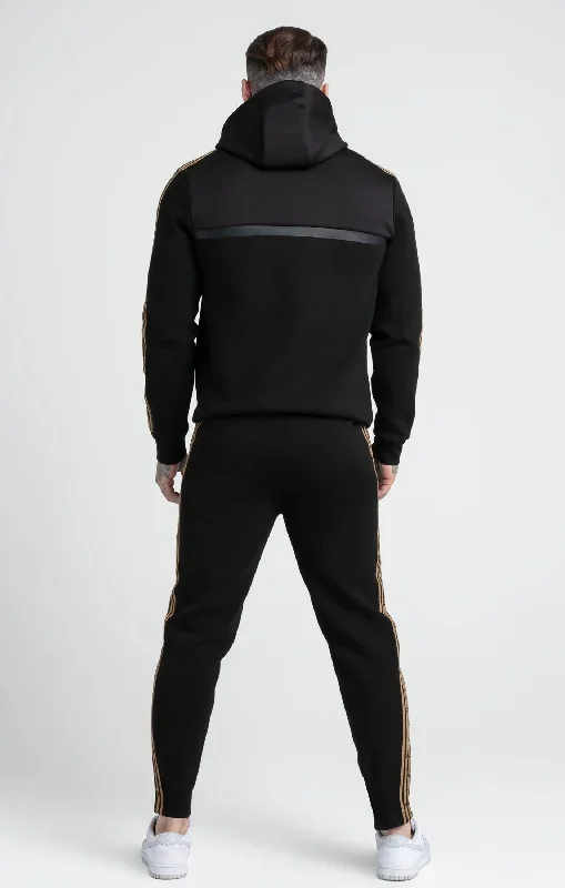 black-gold-knitted-tape-zip-thru-hoodie-ss-23771