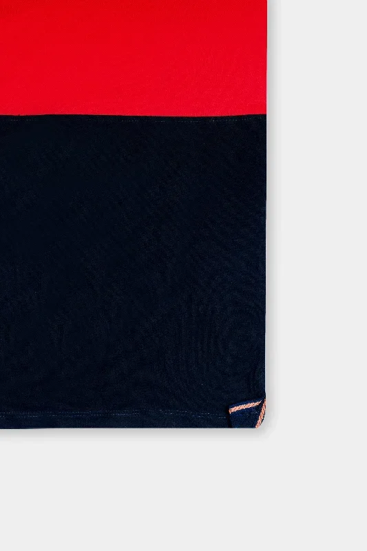 ebony-blue-with-white-and-jasper-red-colour-block-pattern-premium-cotton-pique-polo-ag ebony-blue-with-white-and-jasper-red-colour-block-pattern-premium-cotton-pique-polo-ag