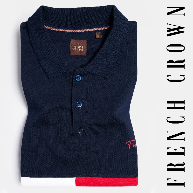 ebony-blue-with-white-and-jasper-red-colour-block-pattern-premium-cotton-pique-polo-ag ebony-blue-with-white-and-jasper-red-colour-block-pattern-premium-cotton-pique-polo-ag