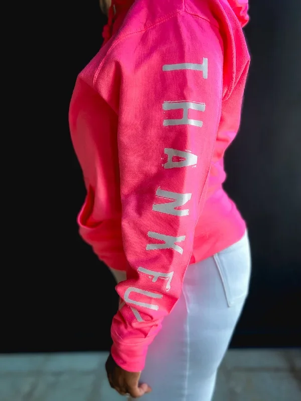 Neon Pink w/ White Lettering