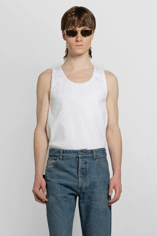 BOTTEGA VENETA MAN OFF-WHITE T-SHIRTS