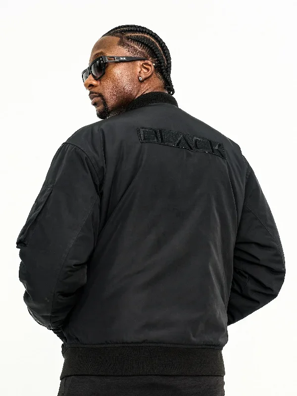 mens-actively-black-bomber-jacket